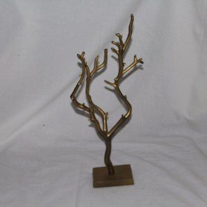 Gold jewelry decorative tree stand